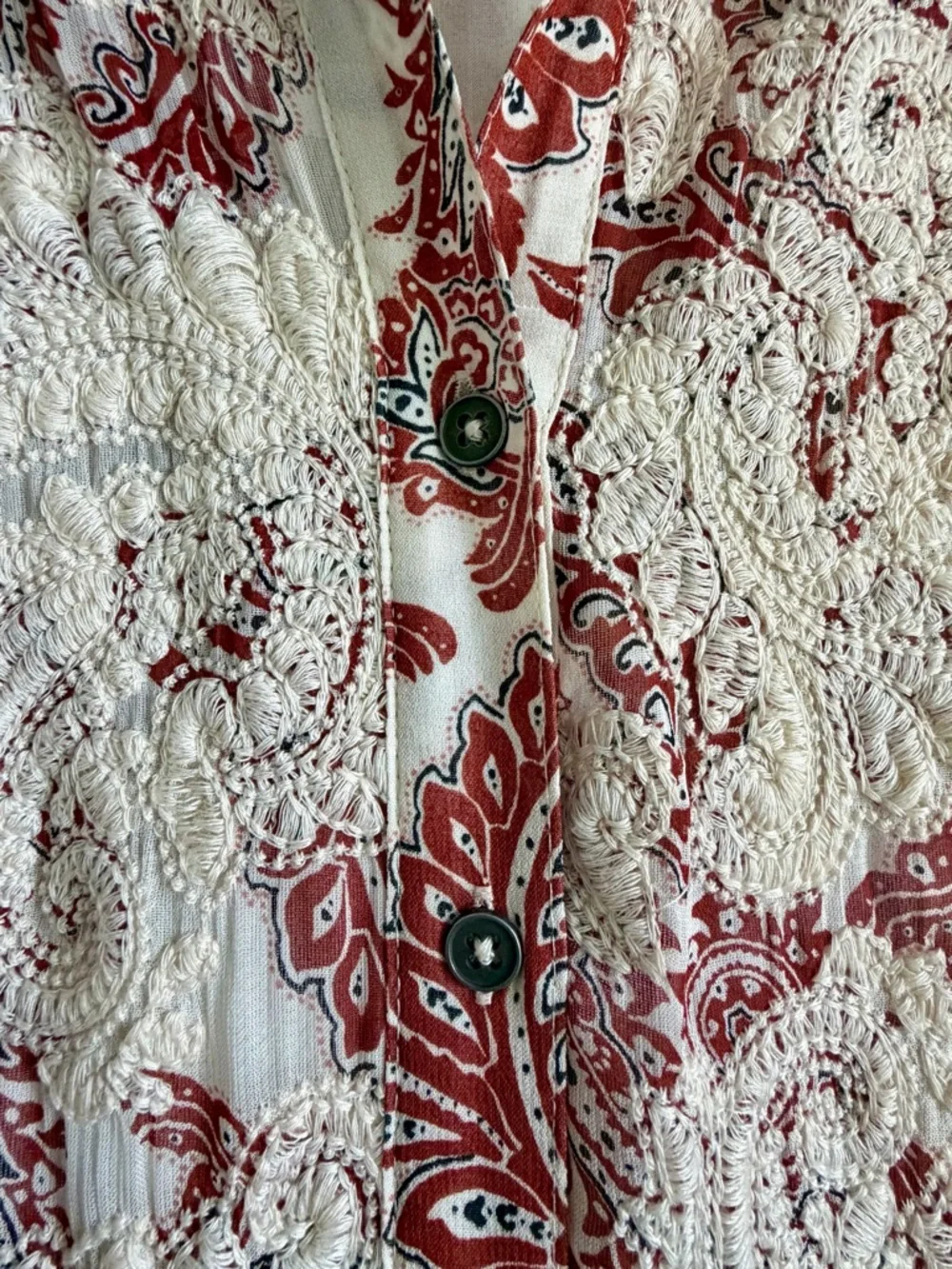 Anthropologie Allaire Maxi Embroidered Long Sleeve Shirtdress - Size S - Picture 5 of 6